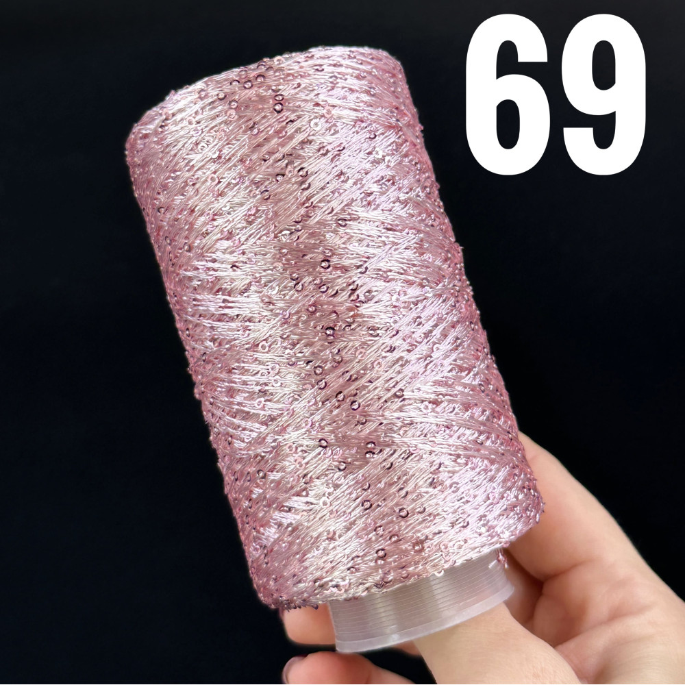 Рясна паєтка 69 Ніжно-рожевий