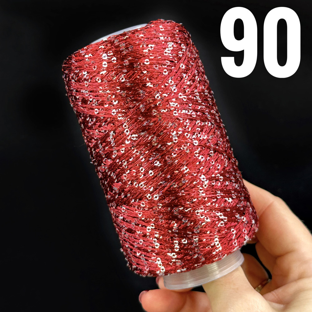 Рясна паєтка 90 Бордо