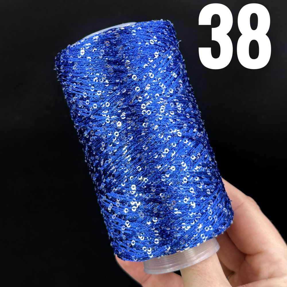 Рясна паєтка 38 Королівський синій