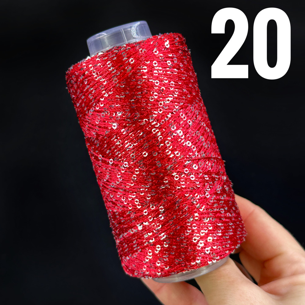 Рясна паєтка 20 Червоний