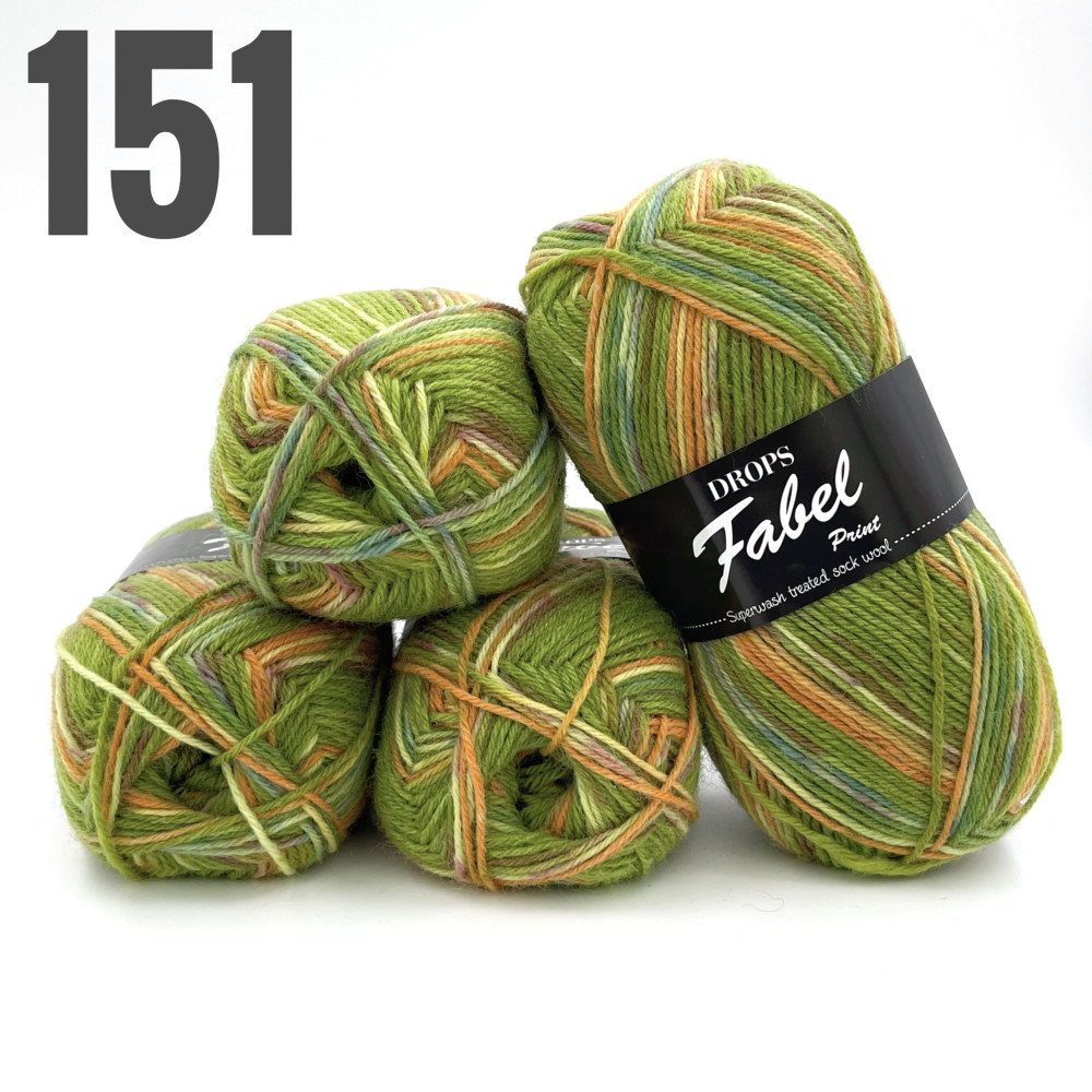 "Fabel" 151 Зелений принт