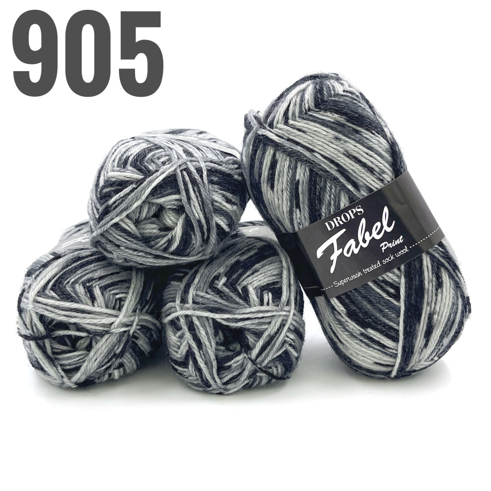 "Fabel" 905 Сірий принт