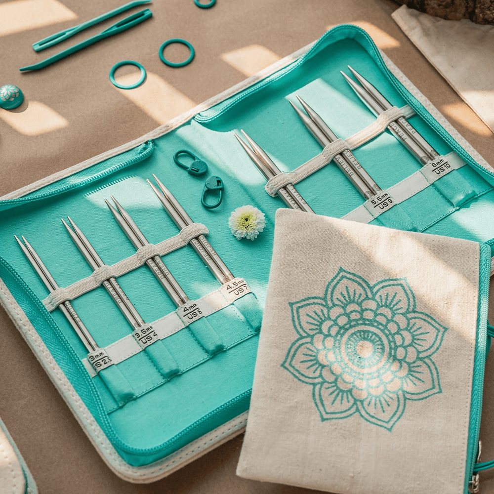 Набір поворотних металевих спиць 10см "The Kindness Set" Mindful Collection KnitPro