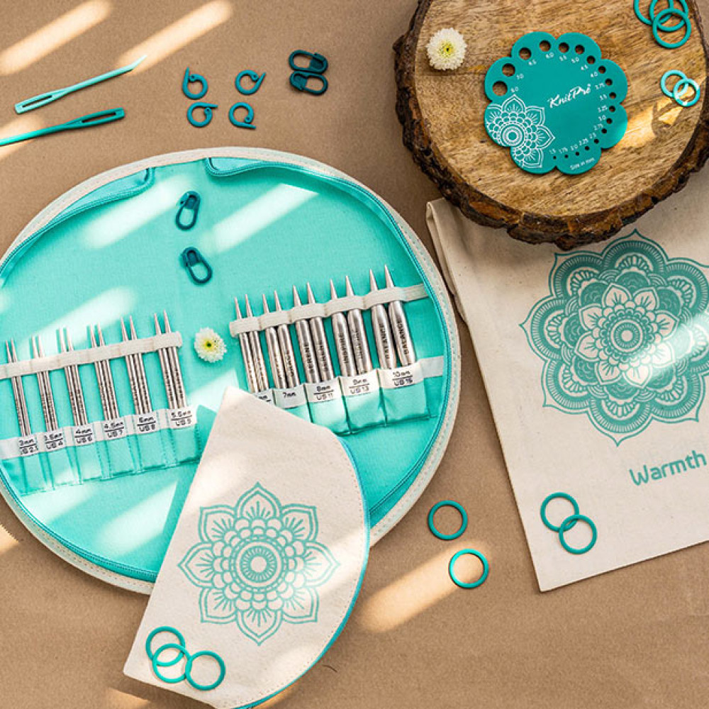 Набір поворотних металевих спиць 10см "The Warmth Set" Mindful Collection KnitPro