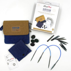 Набір дерев'яних знімних спиць Indigo Wood "Mini" KnitPro 50mm
