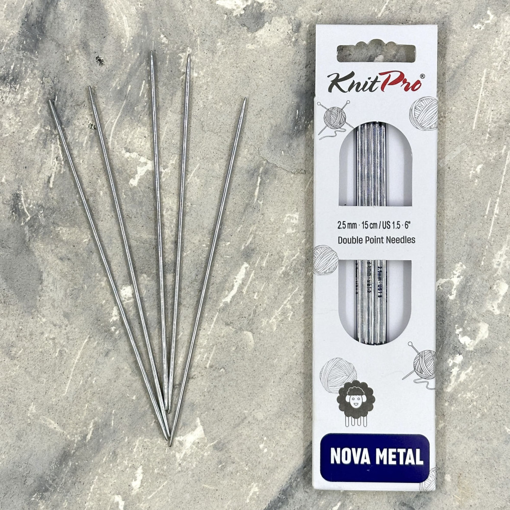 Спиці KnitPro "Nova Metal" Шкарпеткові
