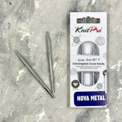 Спиці KnitPro "Nova Metal" Роз'ємні (укорочені) Спиці KnitPro "Nova Metal" Роз'ємні (укорочені)