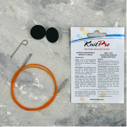 Трос помаранчевий KnitPro 80 см Трос помаранчевий KnitPro 80 см