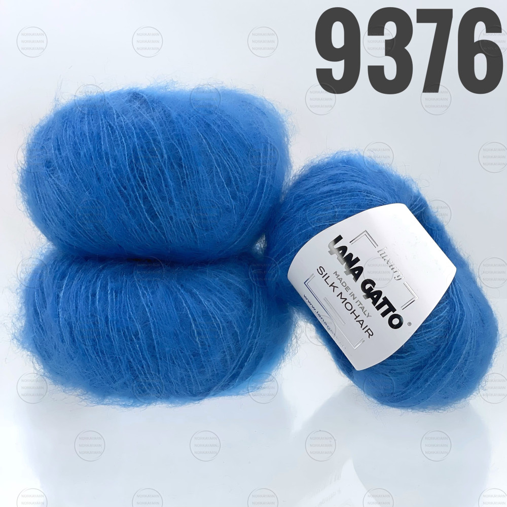 "Silk Mohair" арт 9376 Лазурний