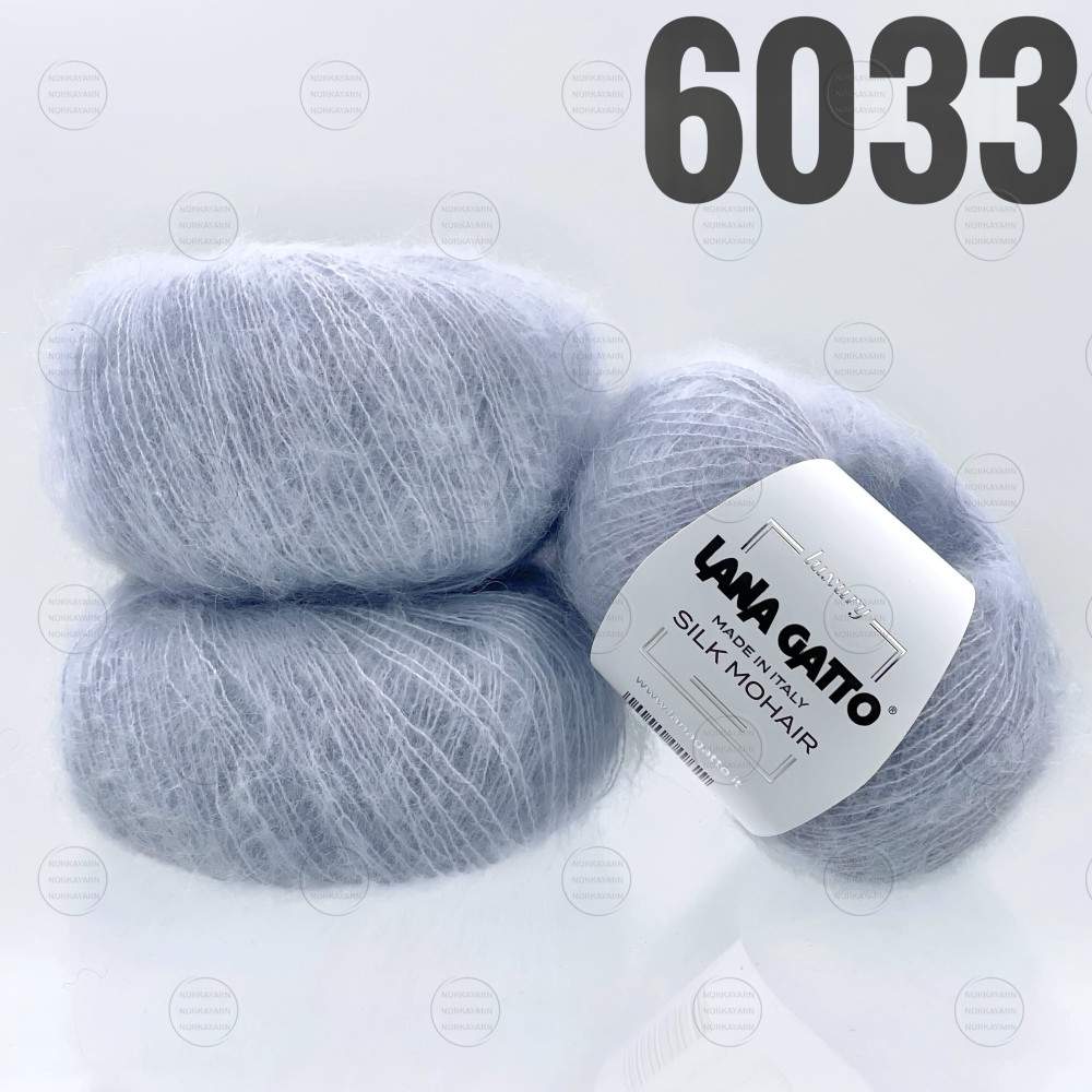 "Silk Mohair" арт 6033 Сіро-блакитний