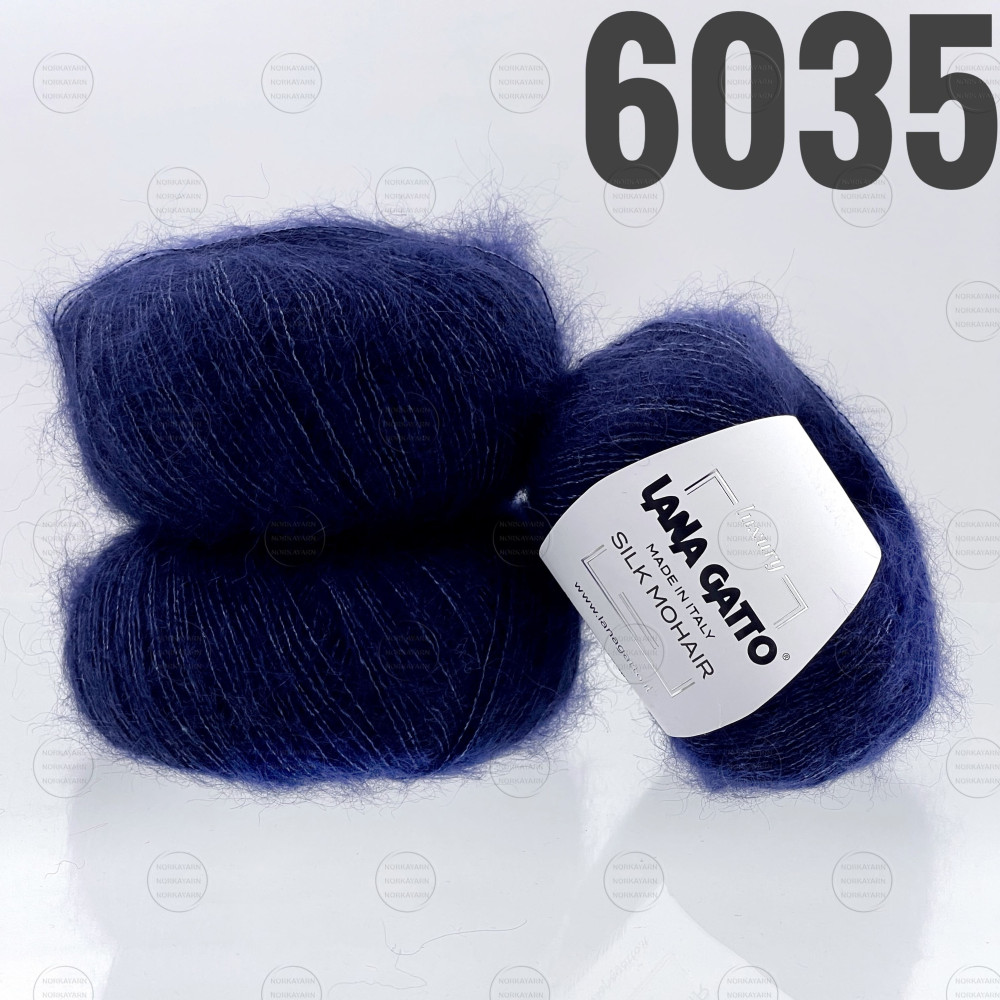 "Silk Mohair" арт 6035 Синя ніч