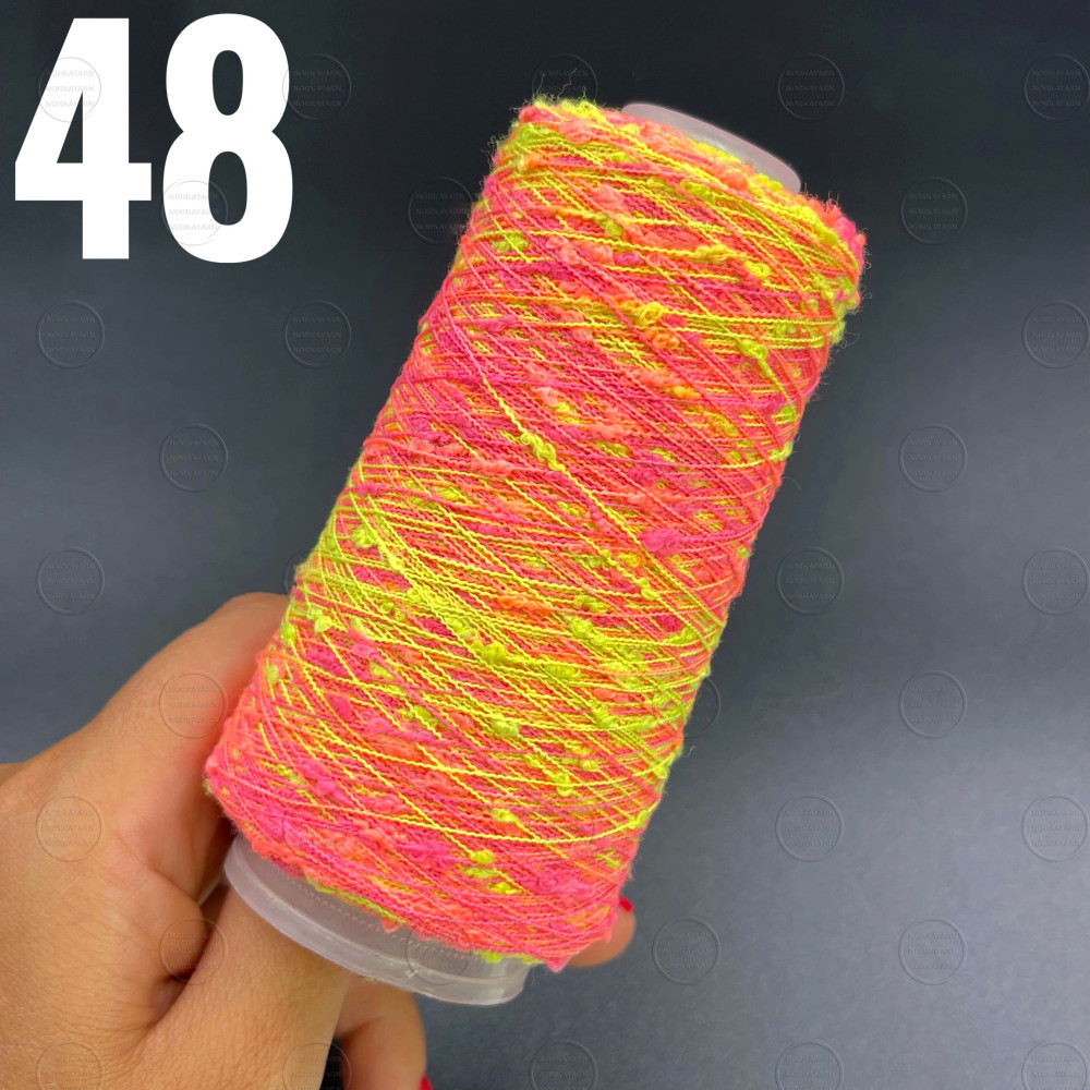 Фактурна нитка арт Рожевий неон 48