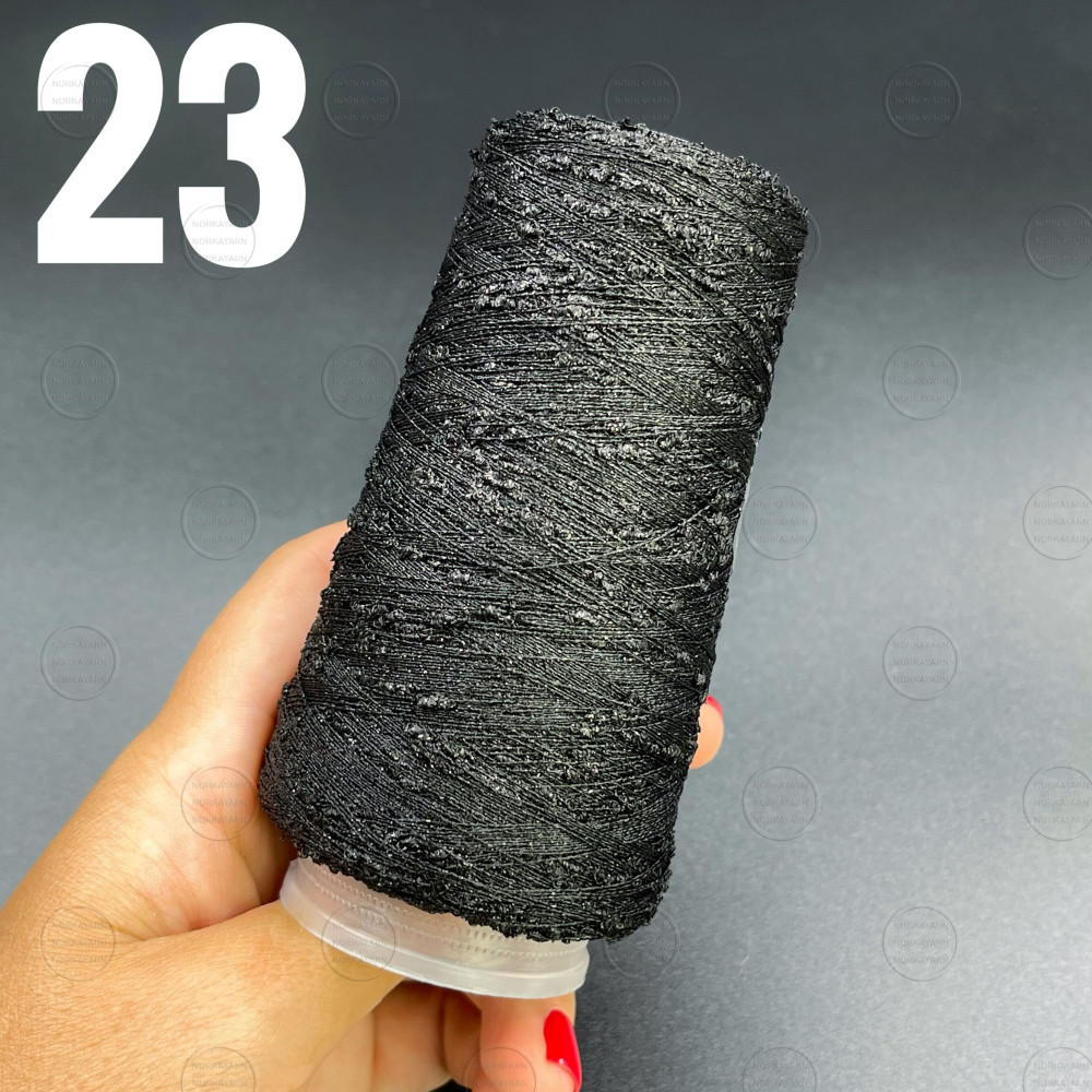 Люрекс Фактурний Чорний 23