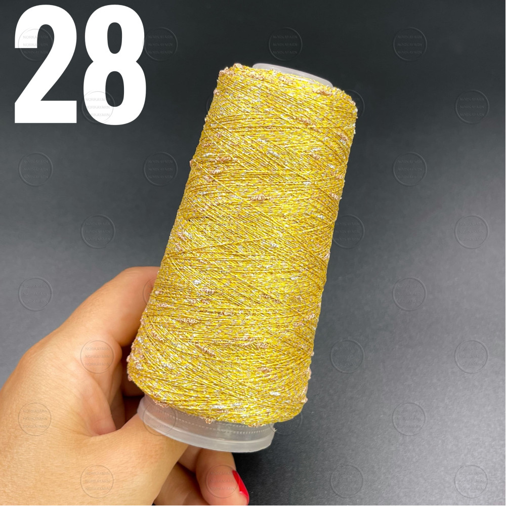 Люрекс Фактурний Жовтий 28