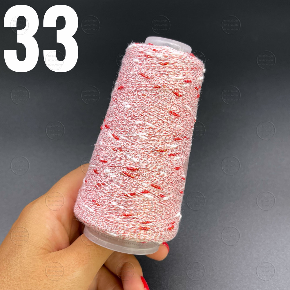 Люрекс Фактурний Полуничний 33