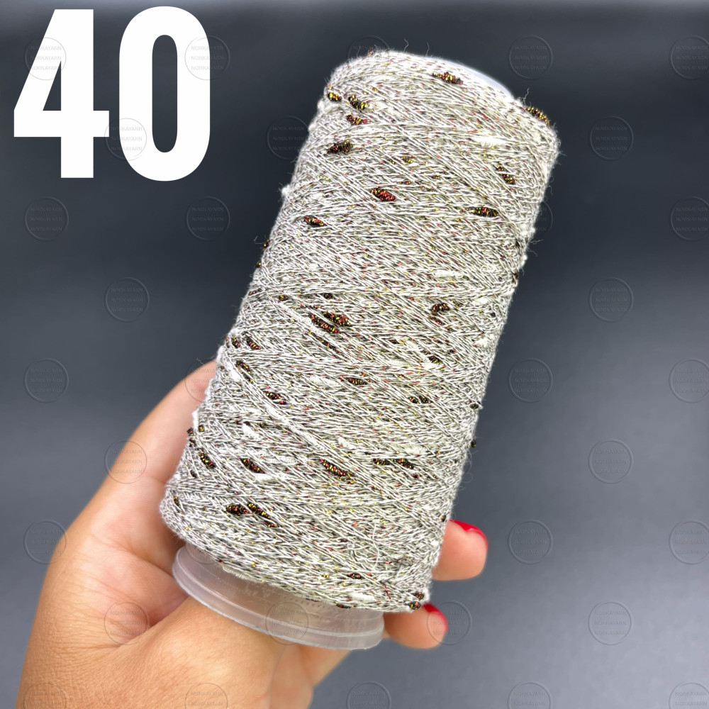 Люрекс Фактурний Світлий мікс 40