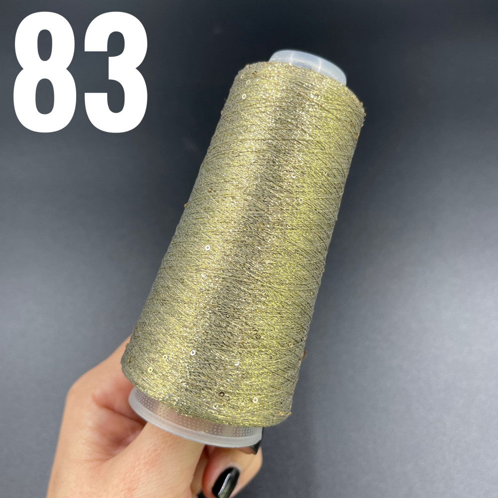 Люрекс з паєткою Бронза 83