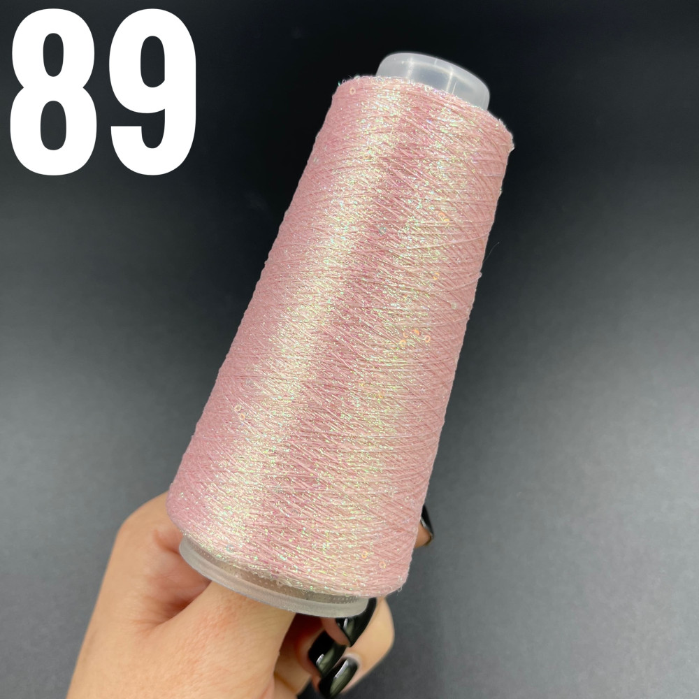 Люрекс з паєткою Рожевий спалах 89