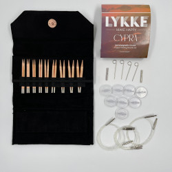 Набір укорочених спиць LYKKE CYPRA (чорний)