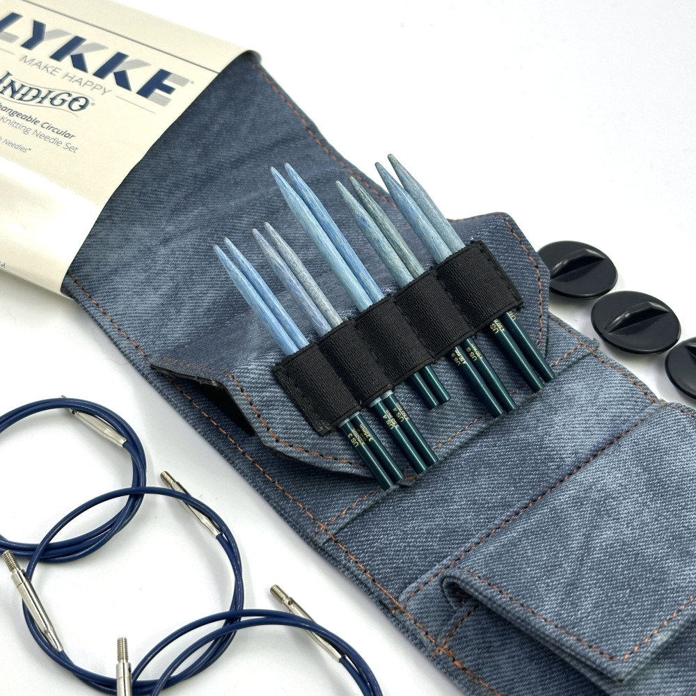 Набір укорочених спиць Starter LYKKE Indigo (синій)