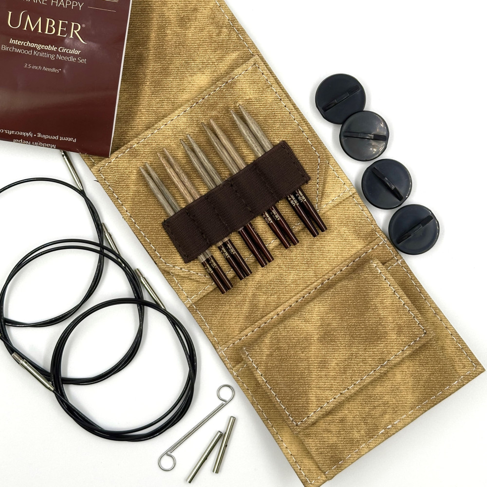 Набір укорочених спиць Starter LYKKE Umber (коричневий)