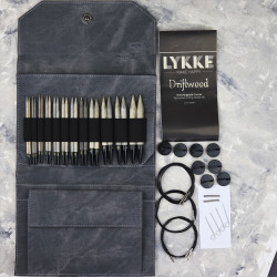 Набір стандартних спиць LYKKE Driftwood (сірий)