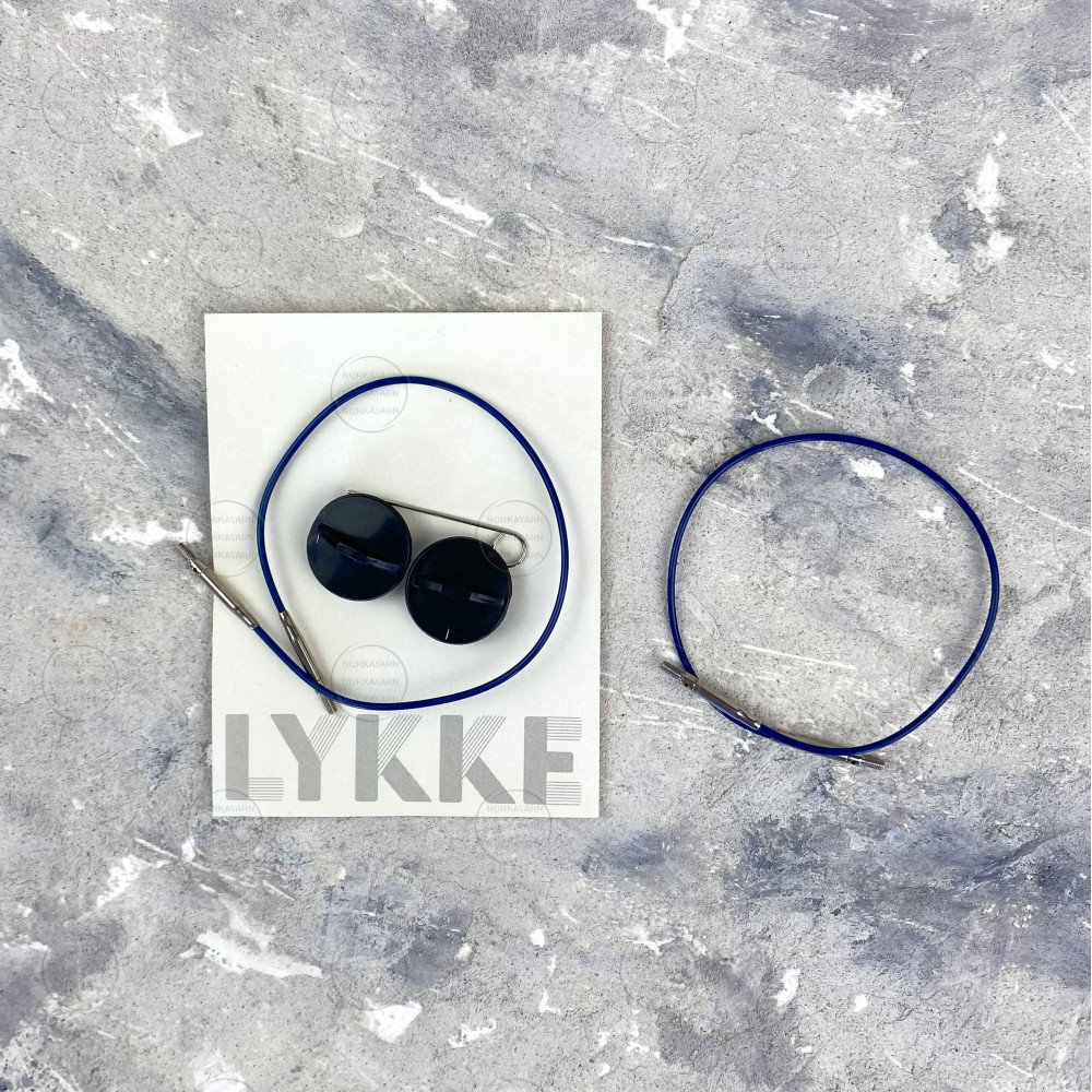 Трос LYKKE "Indigo" 40 см для укорочених спиць