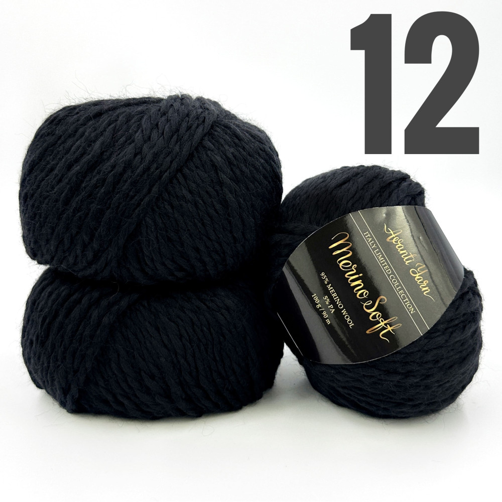 “Merino Soft” арт 12 Чорний