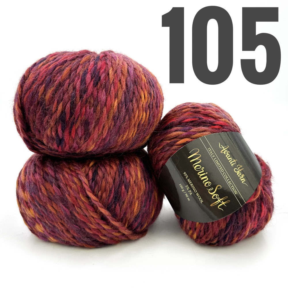 “Merino Soft” арт 105 Марсала мікс