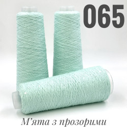 Паєтка 3мм М'ята з прозорими 065 Паєтка 3мм М'ята з прозорими 065