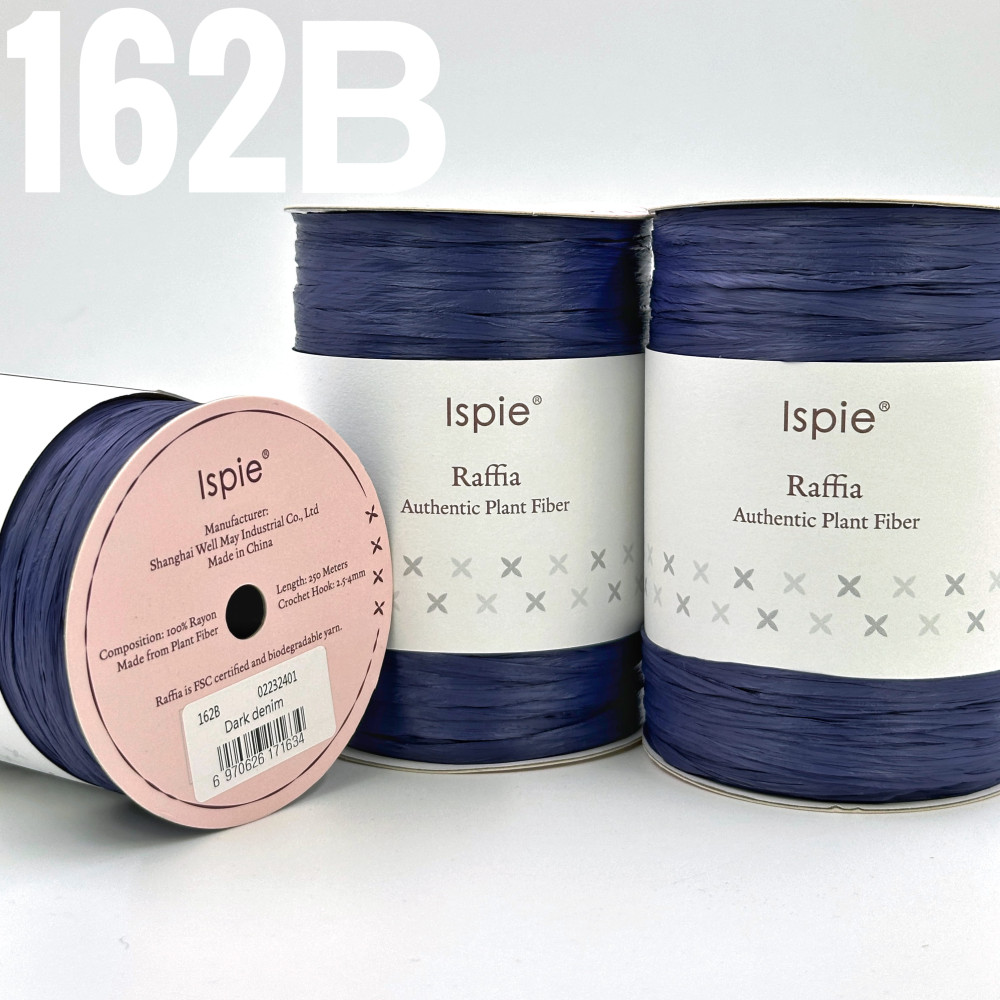 Рафия Ispie 162B Dark denim- Тёмный джинс