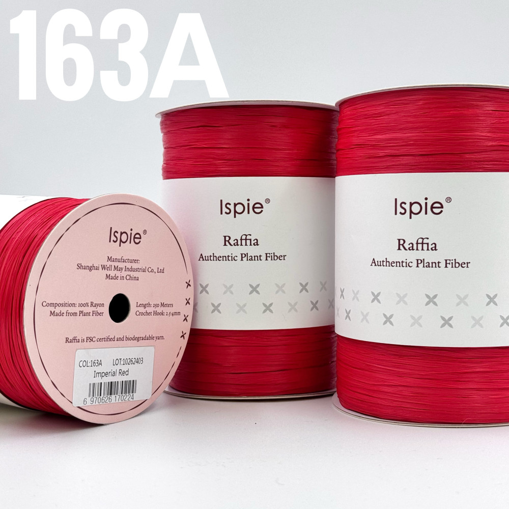 Рафия Ispie 163A Imperial Red- Красный