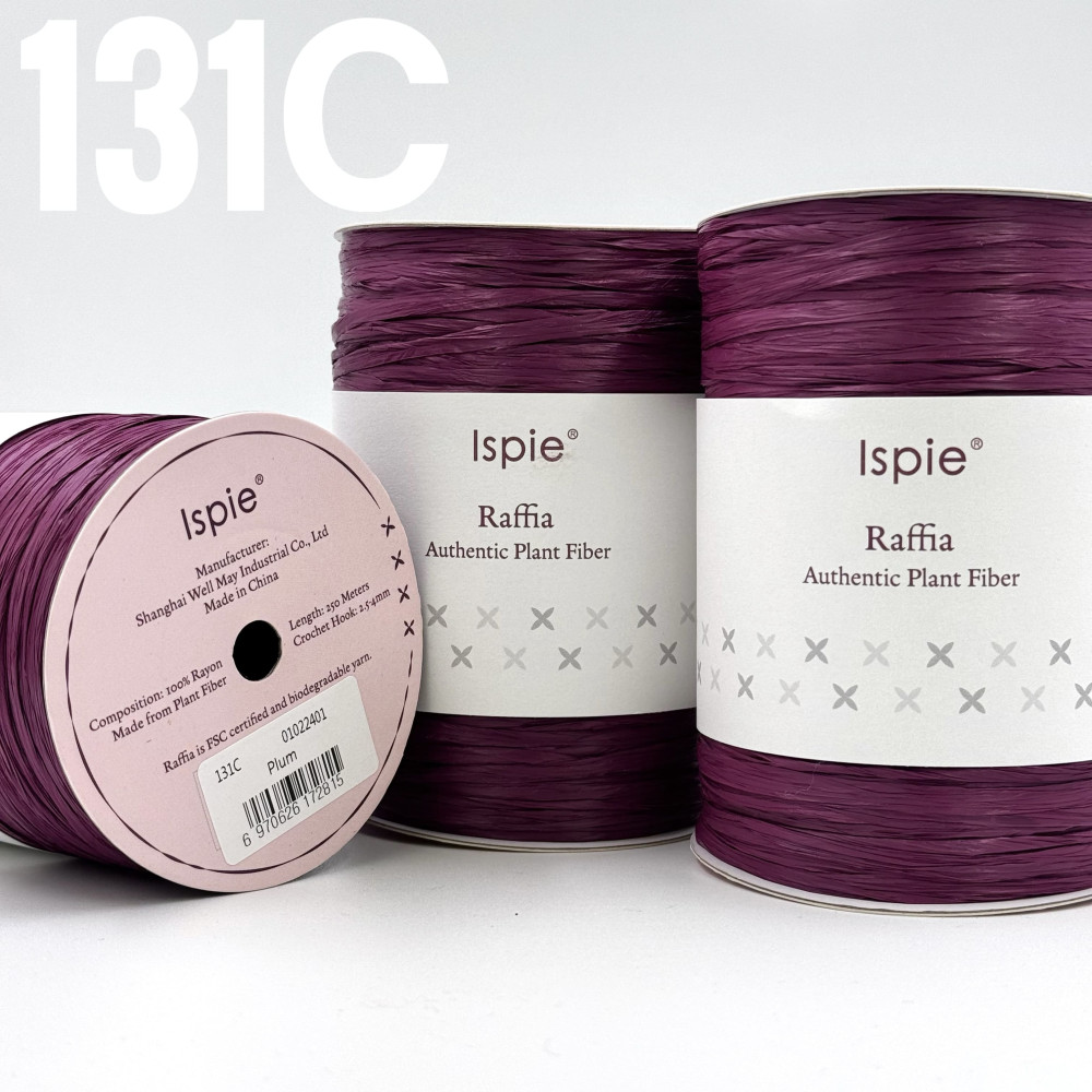 Рафия Ispie 131C Plum- Сливовый