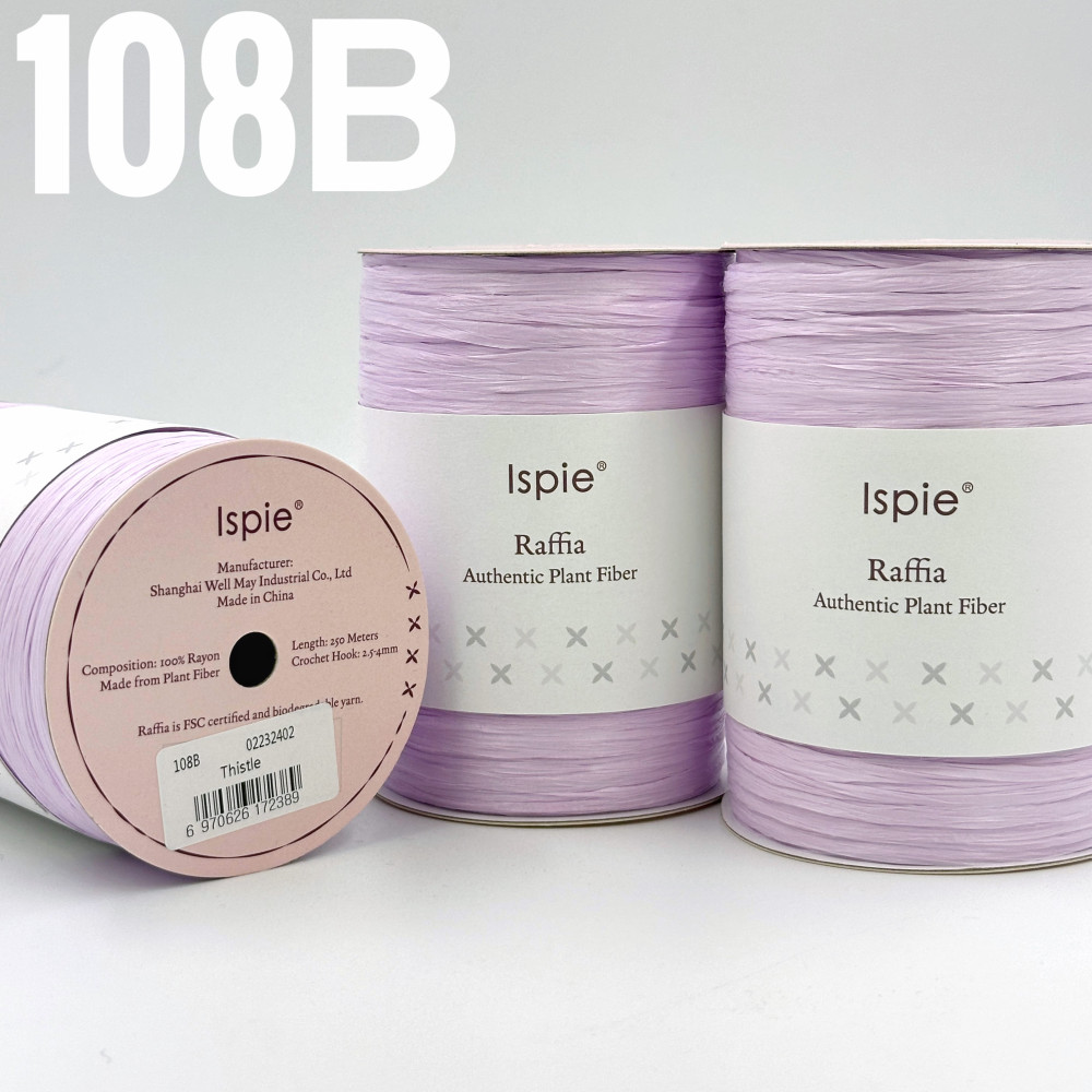 Рафия Ispie 108B Thistle- Сиреневый
