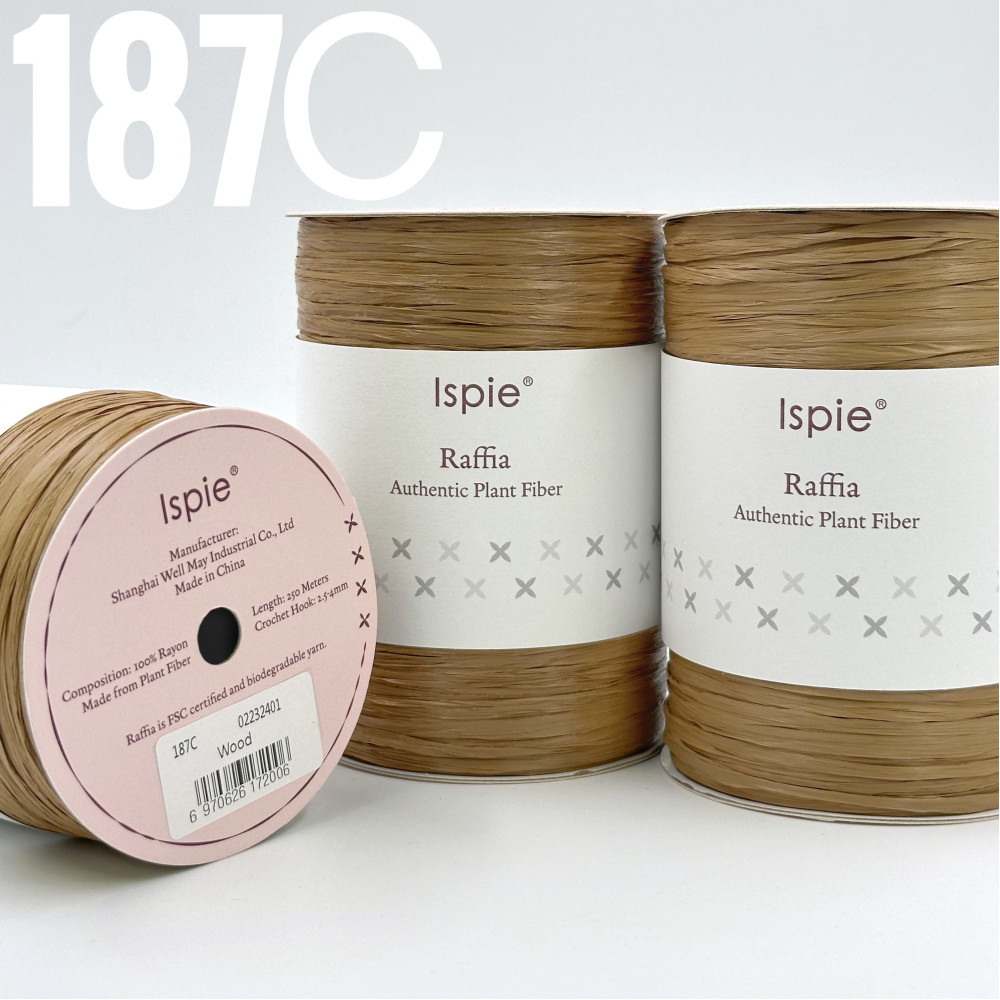 Рафия Ispie 187C Wood- Дерево