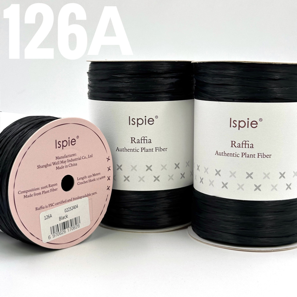 Рафия Ispie 126A Black-Черный