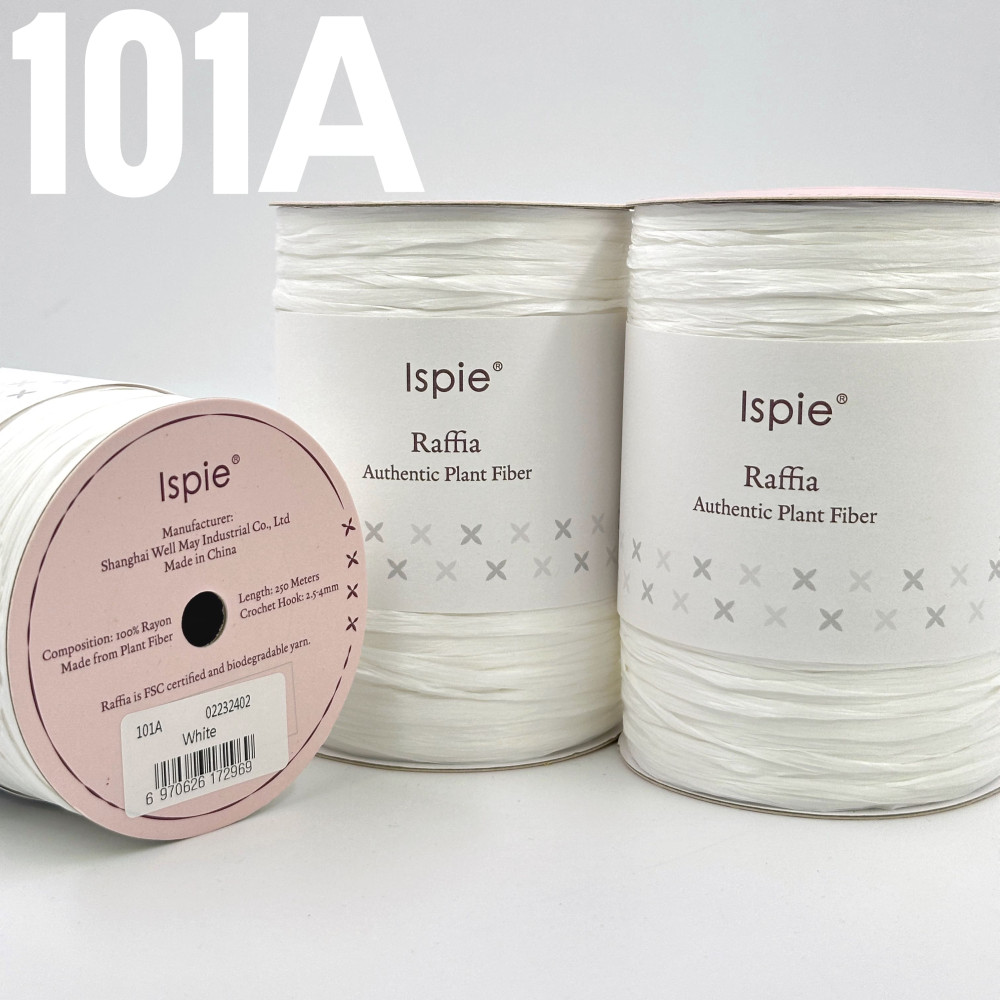 Рафия Ispie 101A White- Белый